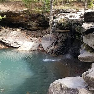 Waterfall along the route
