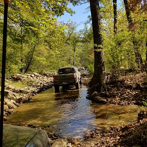 2nd gen Tacoma with one of the few water crossings
